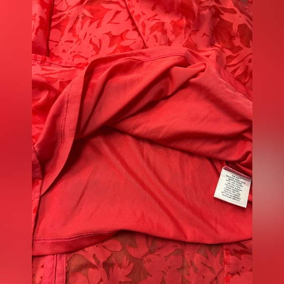 Liz Claiborne Red Floral Women's Top Sz XL - Picture 7 of 7
